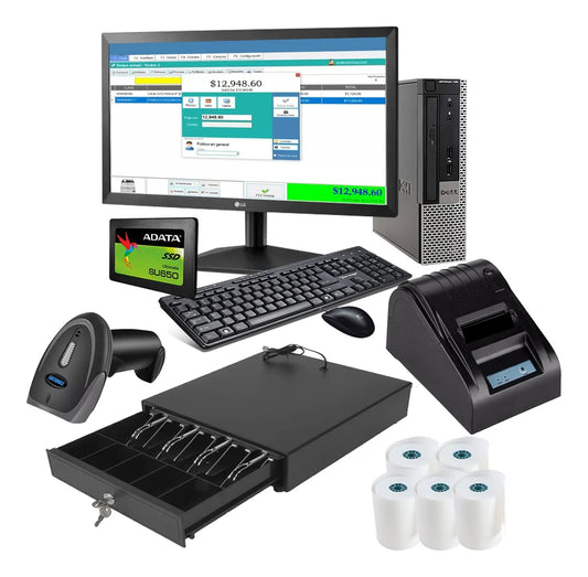 Kit Punto De Venta Pc Core I5 8gb Ram 240gb Ssd + Tasven