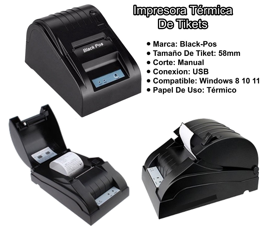 kit Punto De venta Completo 8gb/240gb Bascula + Impresora + Lector + Cajon + Software
